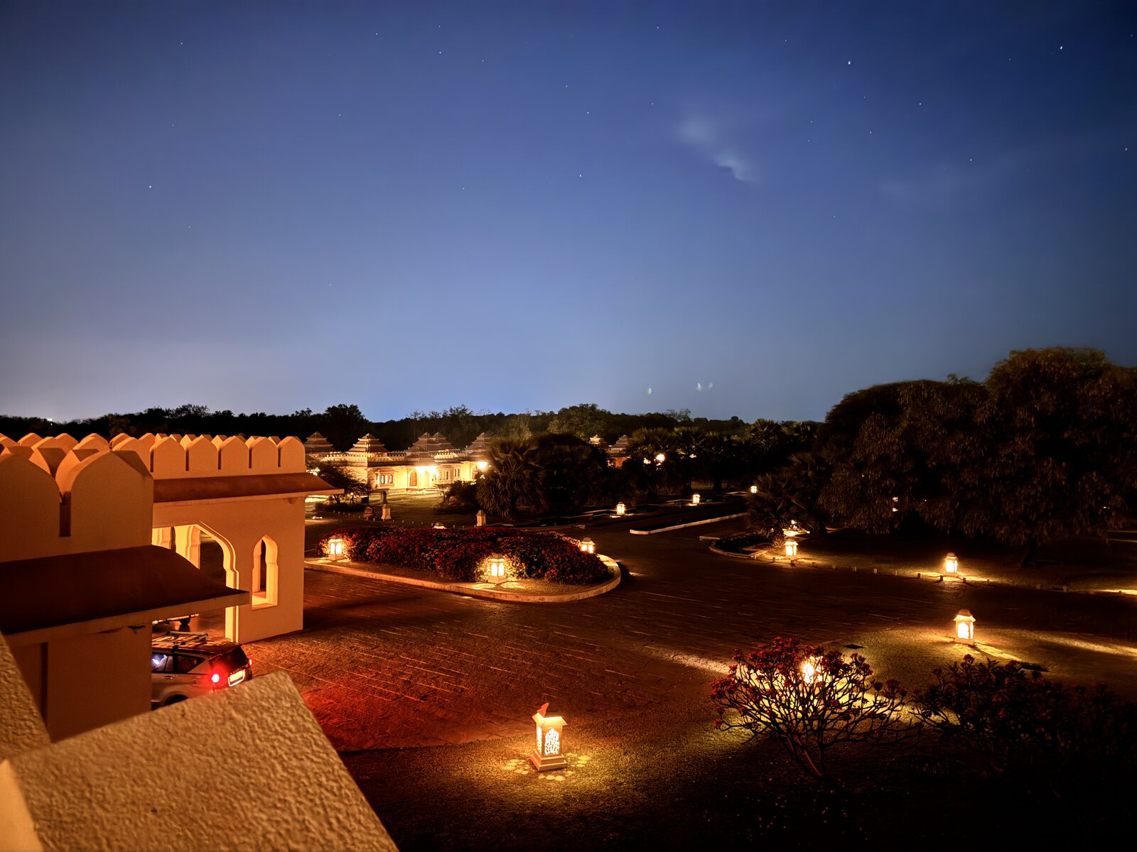 Pre-dawn at Evolve, Hampi, before leaving for Anjanadri Hill