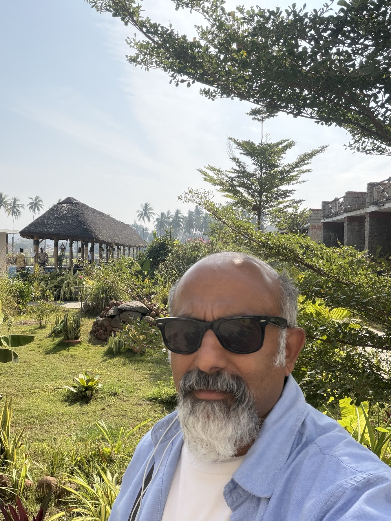Nagendra at the coffee stop near Anjanadri and Rishimukha