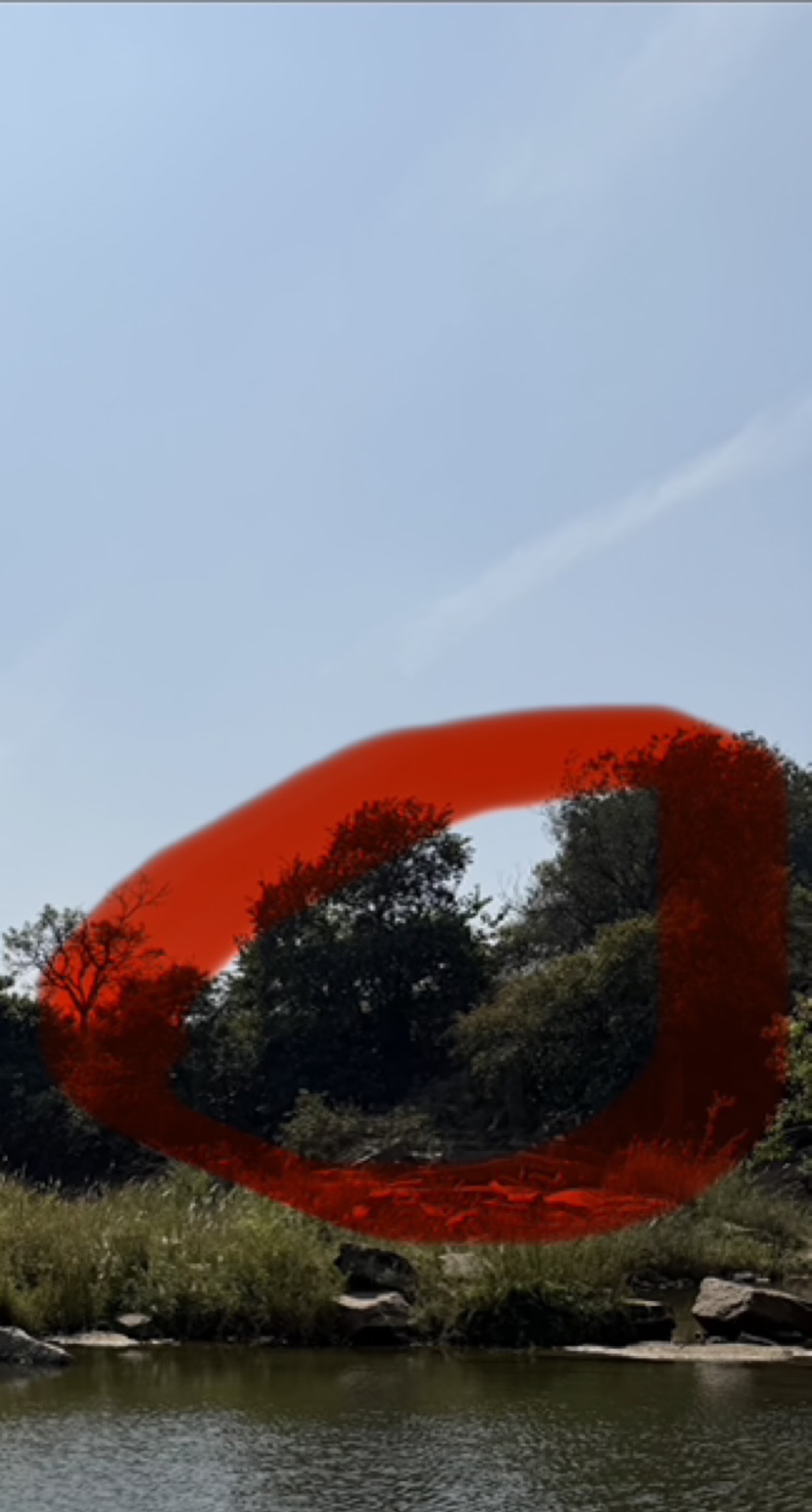 A closer view of the garden location beside Rishimukha