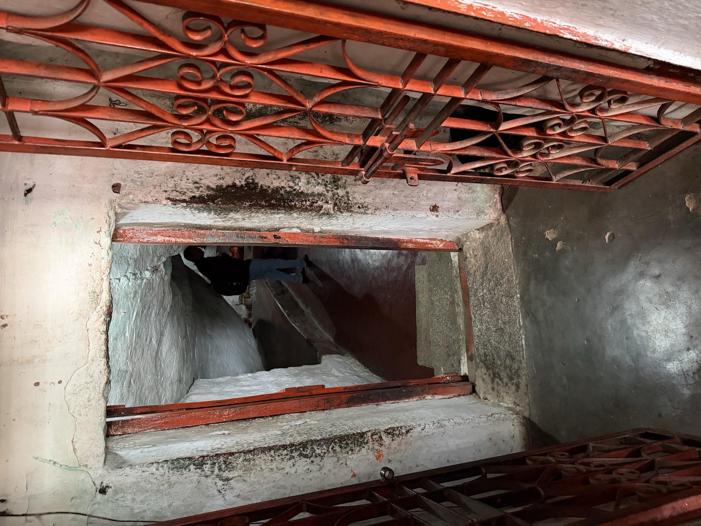 Looking into the cave at Rishimukha