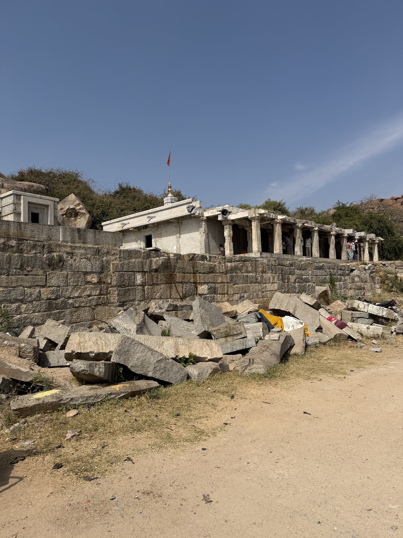The Vijayalakshmi Devi temple beside Pampa Sarovar
