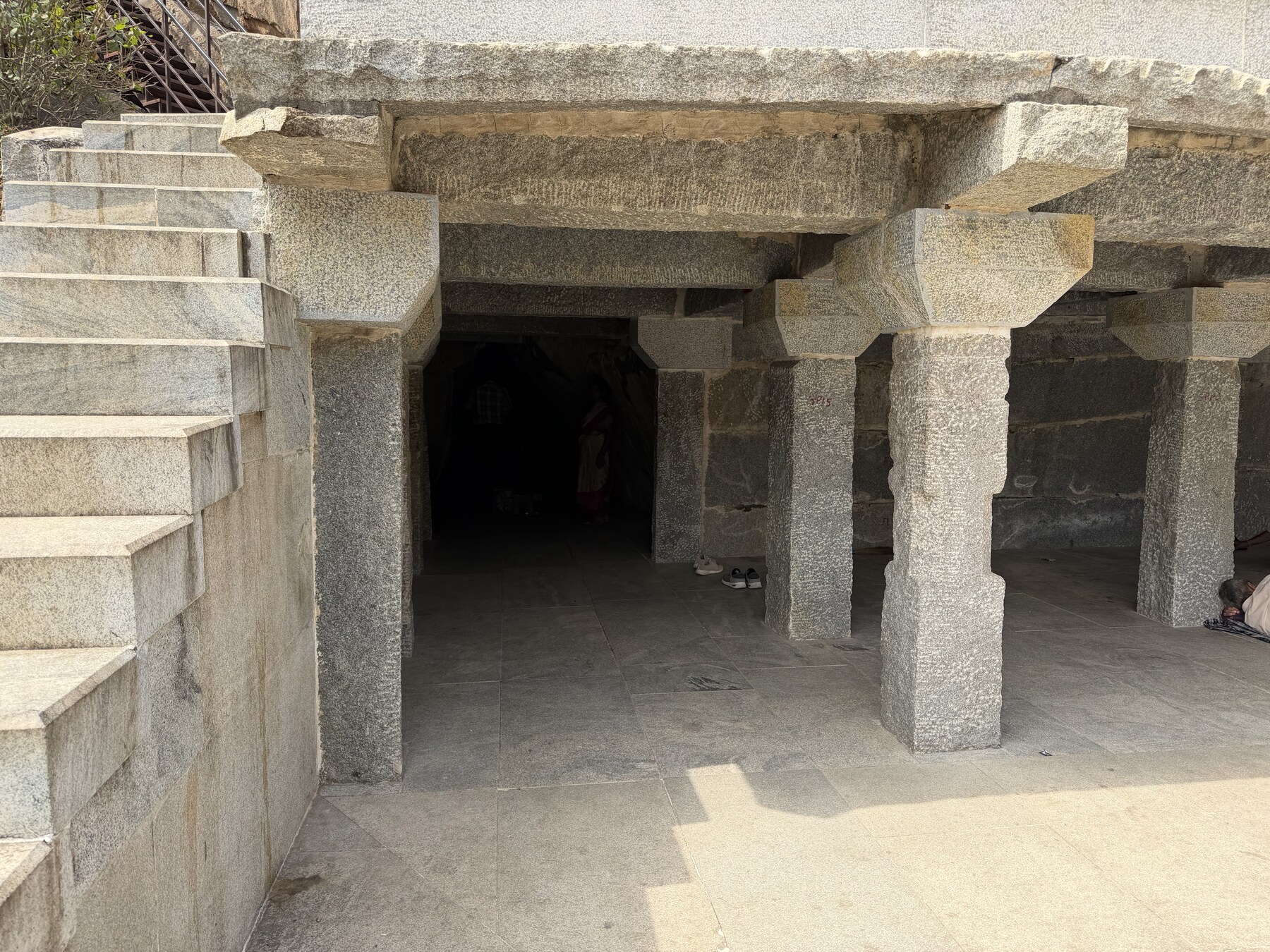 The entrance to Shabari's cave beside Pampa Sarovar